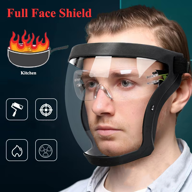 Sheet Face Mask Pack - Sferyczne gogle ochronne wielokrotnego użytku, pyłoszczelne,