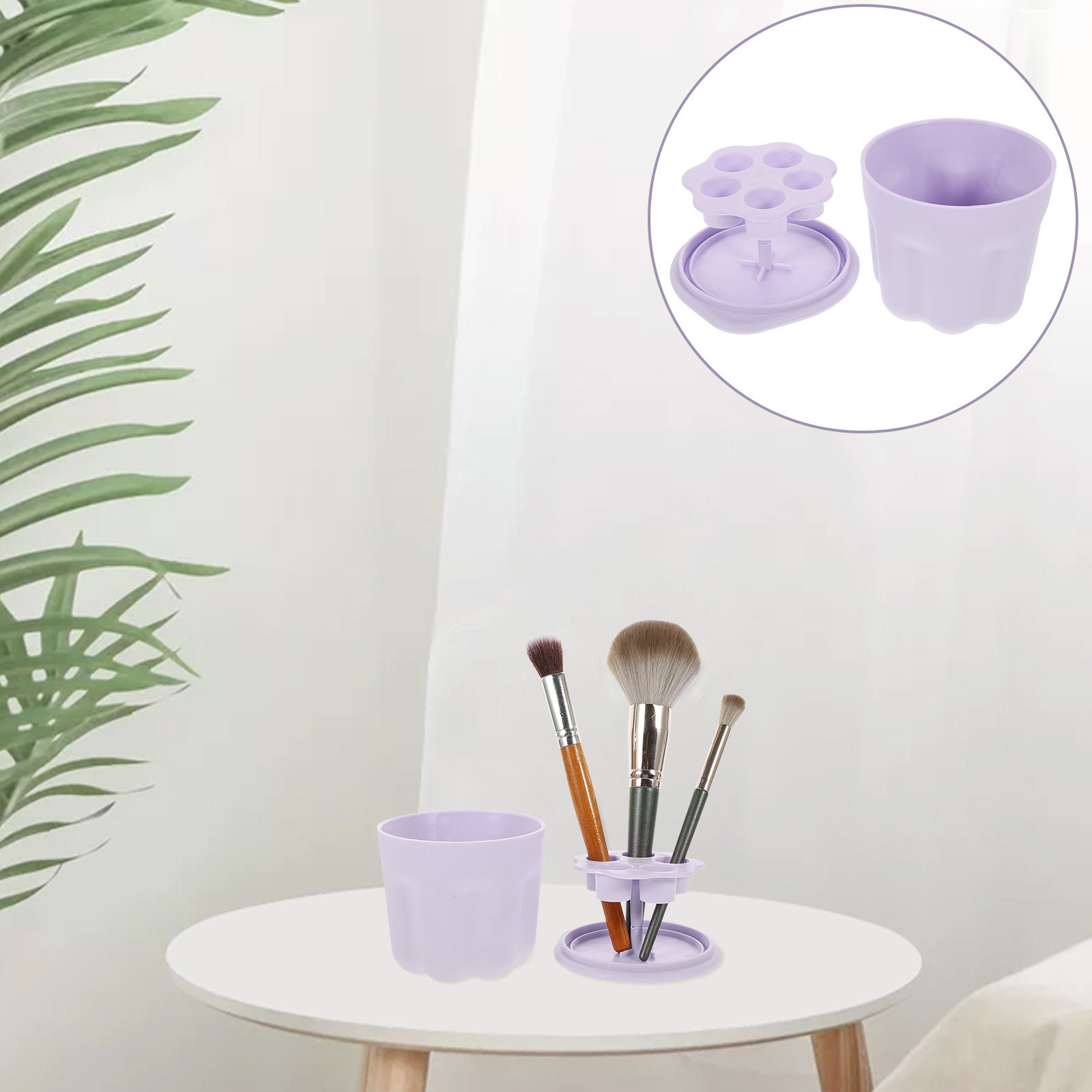 Beauty Makeup Box - 1 zestaw: pojemnik do czyszczenia pędzli