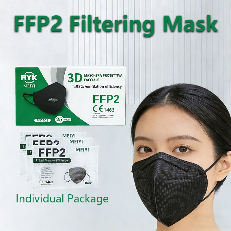 Sheet Face Mask Pack - 25/50 SZTUK Maseczek FFP2 CE Ochronnych