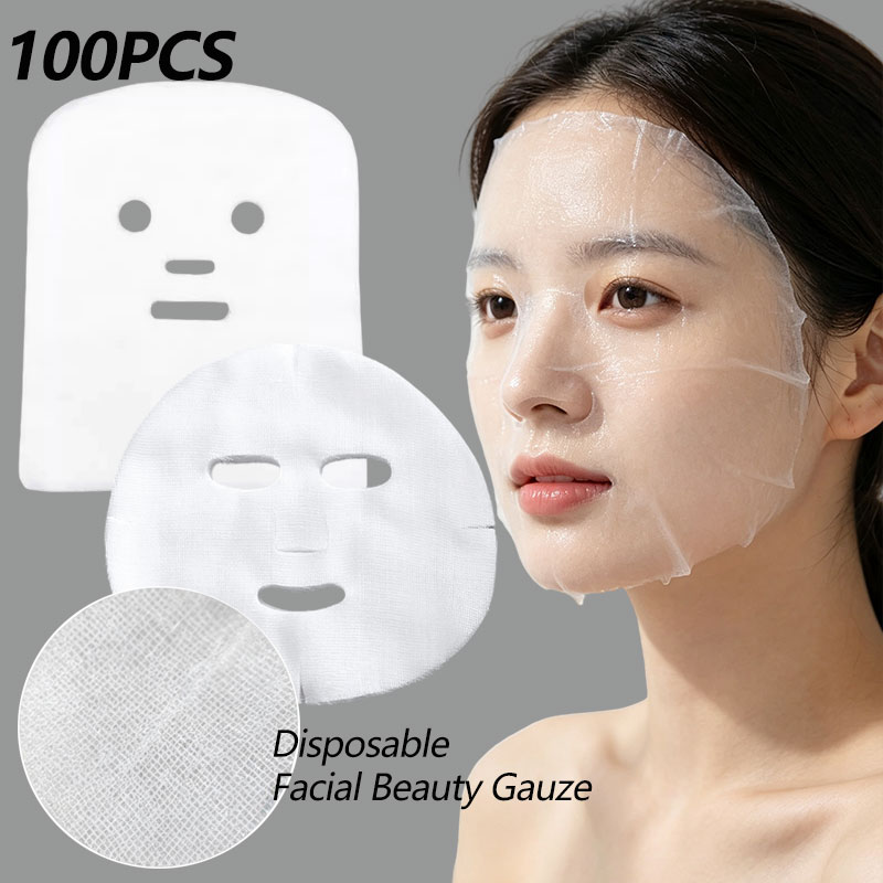Sheet Face Mask Pack - 100 sztuk/worek 25x30cm miękka jednorazowa maska