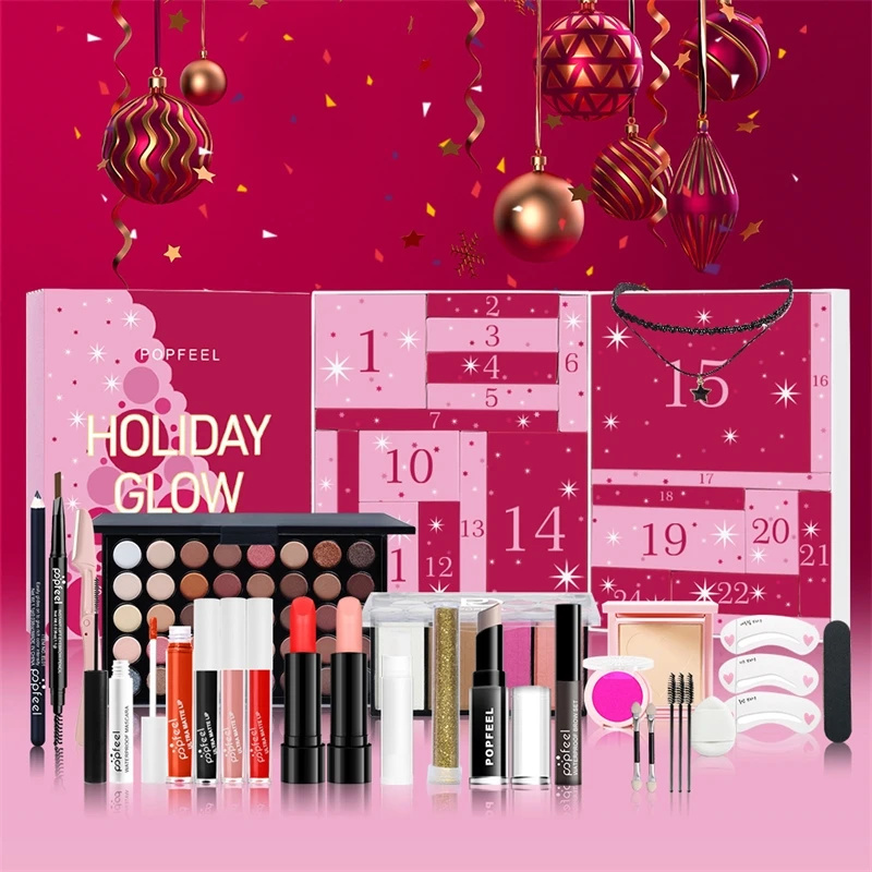 Beauty Makeup School - Świąteczny Zestaw do Makijażu z Odliczaniem