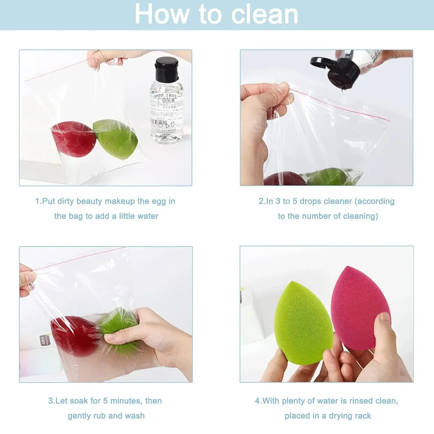 4-częściowe gąbki do makijażu  – Beauty Blender In Makeup recenzja i cena