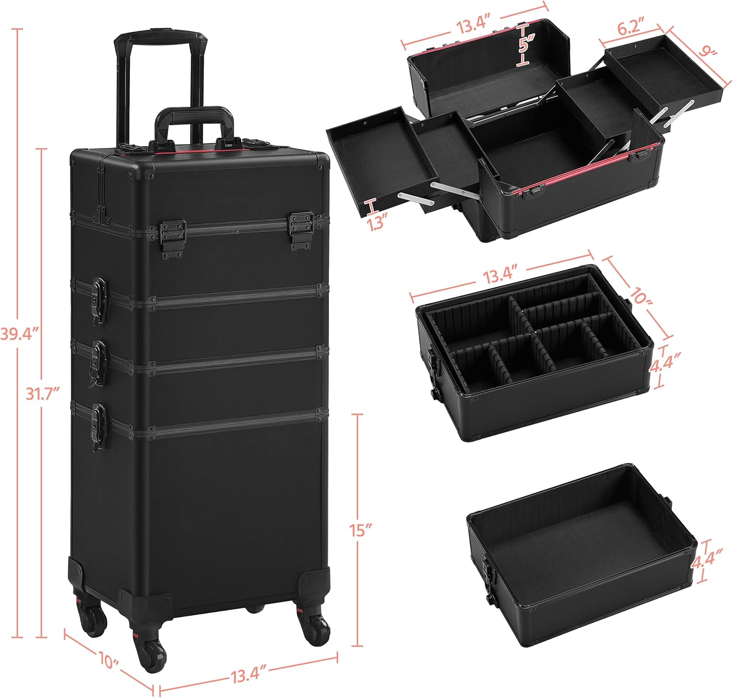 Przenośny wózek na kosmetyki,  – Beauty Makeup Box recenzja i cena