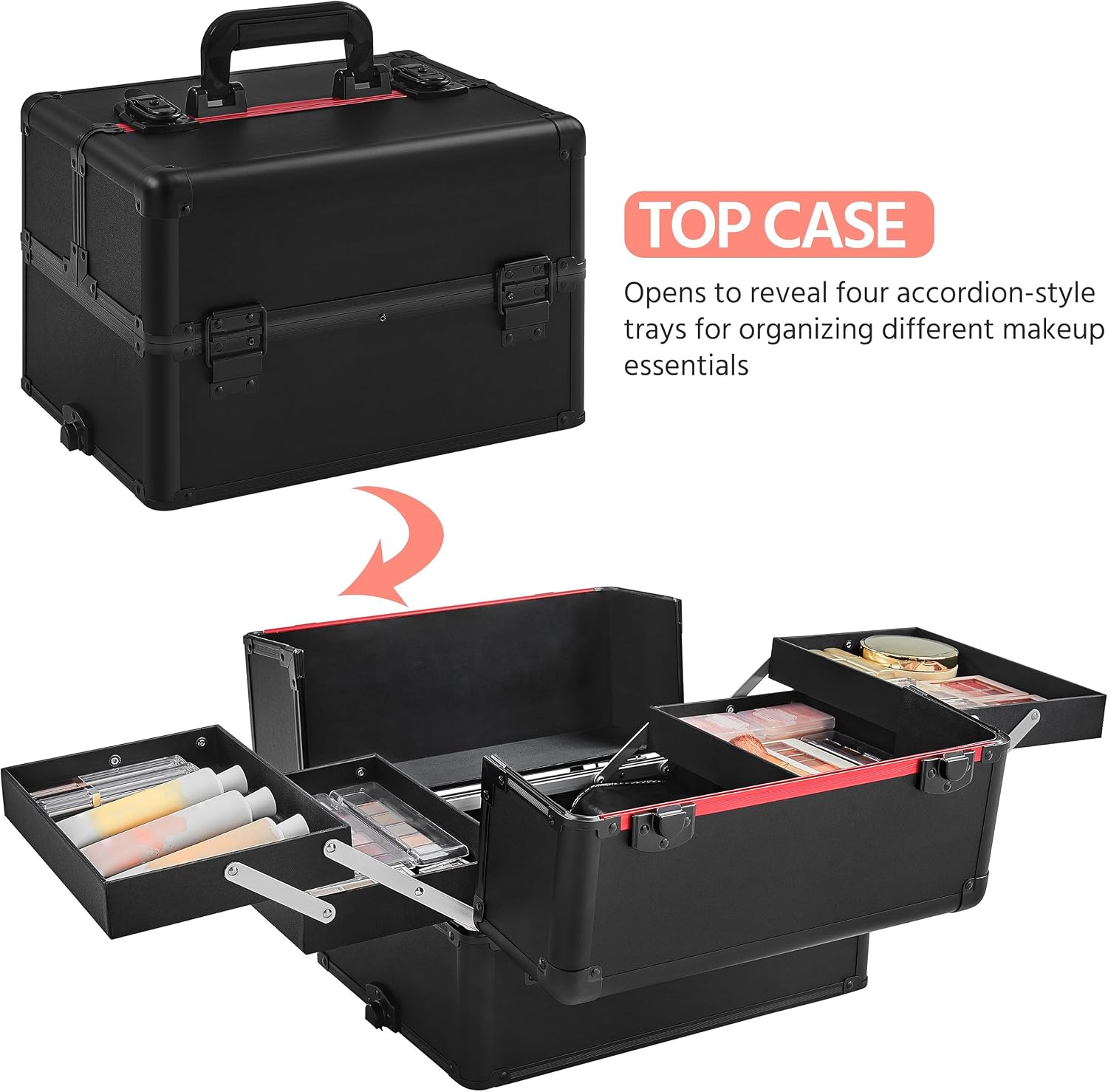 Przenośny wózek na kosmetyki,  – Beauty Makeup Box recenzja i cena